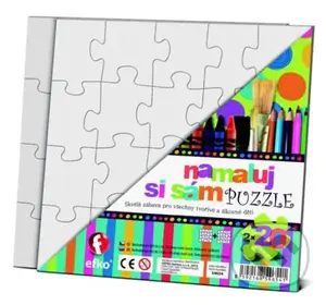 Namaluj si sám puzzle 2 štvorce - puzzle z kategorie Maxi dílky