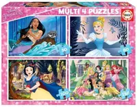 Disney princezny 4v1 - puzzle z kategorie 15 - 60 dílků