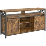 MID.YOU KOMODA POD TELEVIZI, černá, tmavě hnědá, 147/76/40 cm