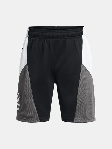 Čierne chlapčenské kraťasy Under Armour Curry Boys Splash