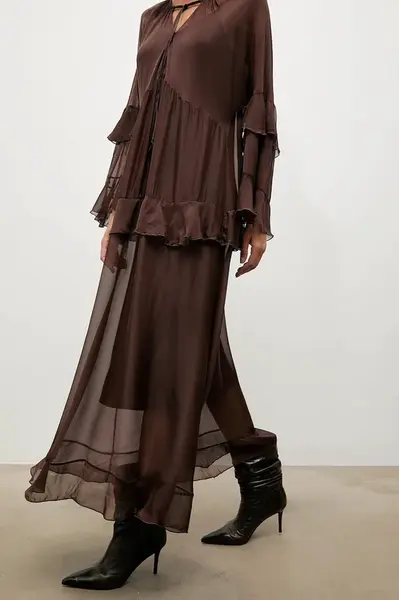 Hodvábne šaty Answear.LAB