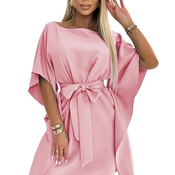 287-32 SOFIA Butterfly dress - dirty pink