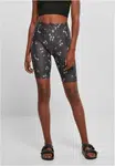 Women's Soft AOP Cycle Shorts blackfloret