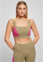 Women's bra Color Block khaki/light purple/magimango
