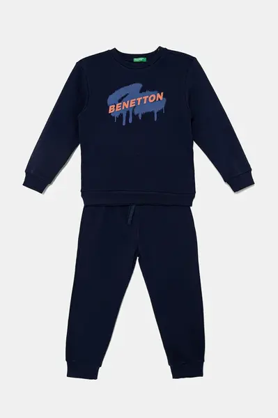 Detská bavlnená tepláková súprava United Colors of Benetton