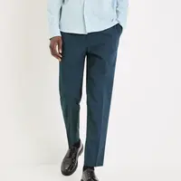 Tmavomodré pánske kockované skrátené nohavice Celio Gochecko