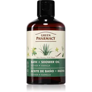Green Pharmacy Vetiver & Vanilla osvěžující sprchový olej s vanilkou 250 ml