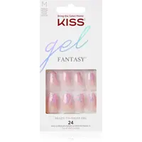 KISS Gel Fantasy Ready to Wear Gel umělé nehty Winter Sparks 24 ks