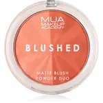 MUA Makeup Academy Blushed Powder Blusher pudrová tvářenka odstín Peach Fizz 5 g