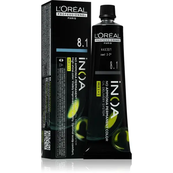 L’Oréal Professionnel Inoa permanentní barva na vlasy bez amoniaku odstín 8.1 60 ml