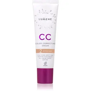 Lumene CC Color Correcting Cream CC krém pro jednotný tón pleti SPF 20 odstín 2 Medium (Cool) 30 ml