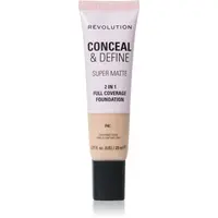 Revolution Conceal & Define matující make-up odstín F4C 23 ml