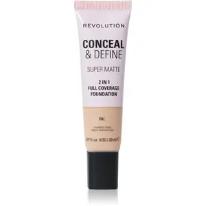 Revolution Conceal & Define matující make-up odstín F4C 23 ml