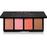 L.A. Girl Cosmetics Fanatic paleta tvářenek odstín Blushed Babe 4x4 g