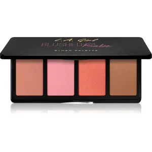 L.A. Girl Cosmetics Fanatic paleta tvářenek odstín Blushed Babe 4x4 g