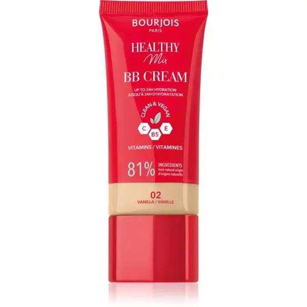 Bourjois Healthy Mix Clean & Vegan BB Cream BB krém odstín 02 Vanilla 30 ml