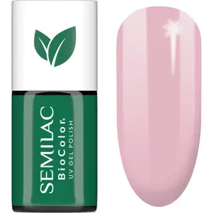 Semilac UV Hybrid BioColor gelový lak na nehty s použitím UV/LED lampy odstín 728 Pink Sunrise 7 ml