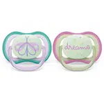 Philips Avent Ultra Air Night SCF376/19 0-6 m dudlík 2 ks