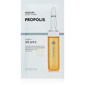 Missha Mascure Propolis vyživující plátýnková maska pro citlivou a podrážděnou pleť 28 ml