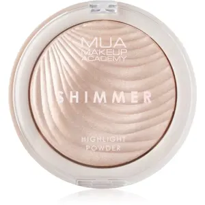 MUA Makeup Academy Shimmer kompaktní pudrový rozjasňovač odstín Oyster Silk 8 g