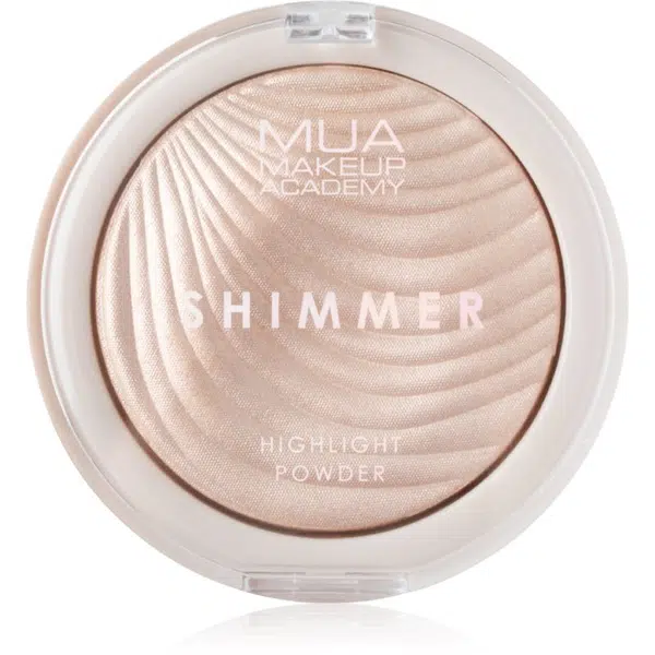 MUA Makeup Academy Shimmer kompaktní pudrový rozjasňovač odstín Oyster Silk 8 g