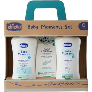 Chicco Baby Moments Clean & Protect dárková sada pro děti od narození
