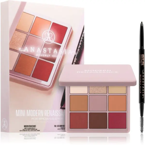 Anastasia Beverly Hills Mini Modern Renaissance Set dárková sada na oči a obočí odstín Medium Brown Pencil