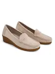Resti Women's moccasins on a low wedge Lepolt