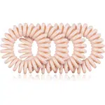 BrushArt Hair Rings gumičky do vlasov Nude 4 ks