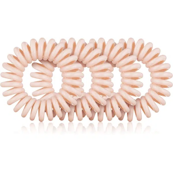 BrushArt Hair Rings gumičky do vlasov Nude 4 ks