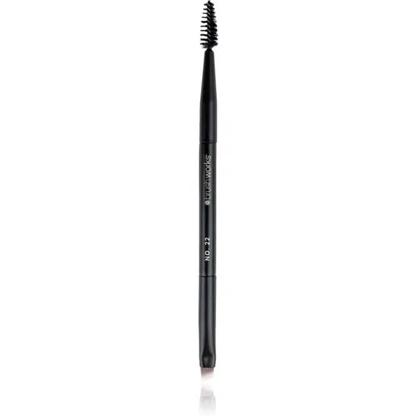Brushworks Double Ended Brow Brush And Spoolie obojstranný štetec na obočie NO. 22 1 ks