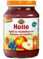 HOLLE bio detská desiata Jablko a čučoriedky 190 g