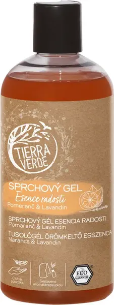 TIERRA VERDE Sprchový gél Esencia radosti Pomaranč & Lavandin 500 ml