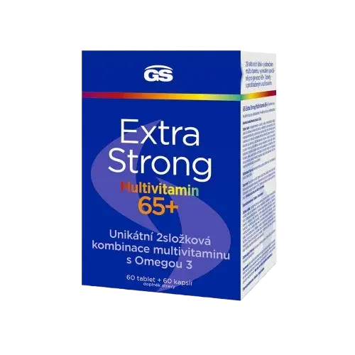 GS Extra Strong Multivitamín 65+, 60 tabliet + 60 kapsúl