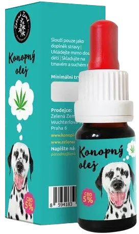 ZELENÁ ZEMĚ CBD olej pre zvieratá 5% 10 ml