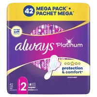 ALWAYS Platinum Super (veľkosť 2) Vložky s krídelkami 42 ks