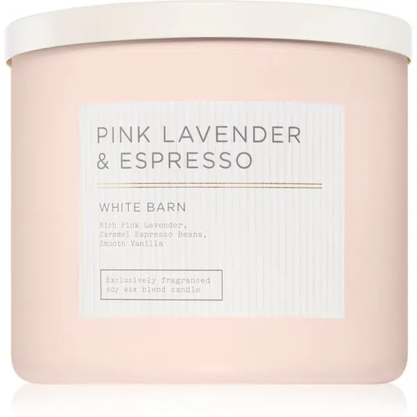 Bath & Body Works Pink Lavender & Espresso vonná sviečka 411 g