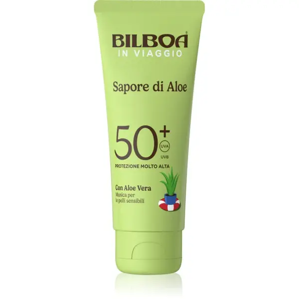 Bilboa Sapore di Aloe Travel opaľovací krém s aloe vera SPF 50+ 75 ml