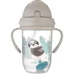 Canpol babies Exotic Animals Cup With Straw hrnček s rúrkou Gray 1 ks