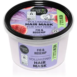 Organic Shop Organic Fig & Rosehip ošetrujúca maska na lesk a hebkosť vlasov 250 ml