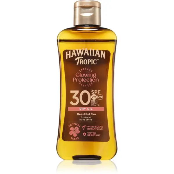 Hawaiian Tropic Glowing Protection Dry Oil suchý olej na opaľovanie SPF 30 100 ml