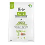 Brit Care Dog Sustainable Adult Medium Breed Chicken & Insect 3 kg | Granule pre psov