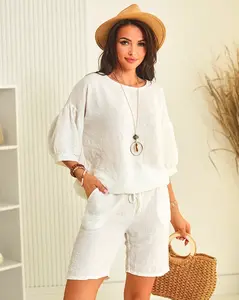 Resti Cotton and linen summer women's set