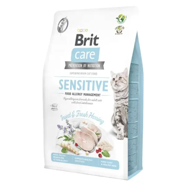 Brit Care Cat Grain-Free Sensitive with Insect 400 g | Granule pre mačky