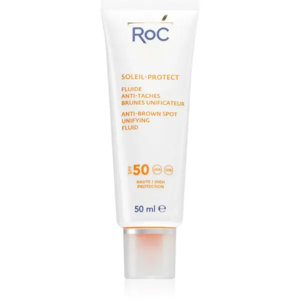 RoC Soleil Protect Anti Brown Spots Unifying Fluid ľahký ochranný fluid proti tmavým škvrnám SPF 50 50 ml