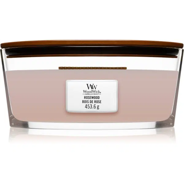 Woodwick Rosewood vonná sviečka s dreveným knotom (hearthwick) 453.6 g