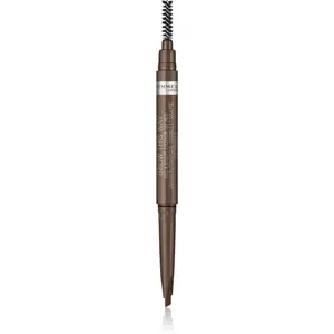 Rimmel Brow This Way ceruzka na obočie s kefkou 2 v 1 odtieň 002 Medium Brown 0.25 g