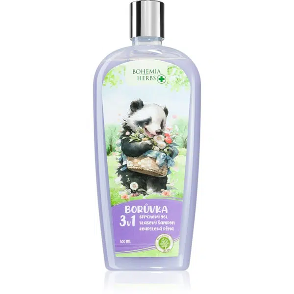 Bohemia Gifts & Cosmetics Bohemia Herbs Blueberry pena do kúpeľa a čistiaci gél 500 ml