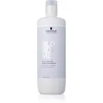Schwarzkopf Professional Blondme Bond Repair Purple Shampoo fialový šampón pre blond vlasy 1000 ml
