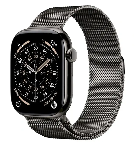 APPLE Watch 11 GPS + Cellular 46mm Břidlicově šedý titan s břidlicově šedým milánským tahem - M/L